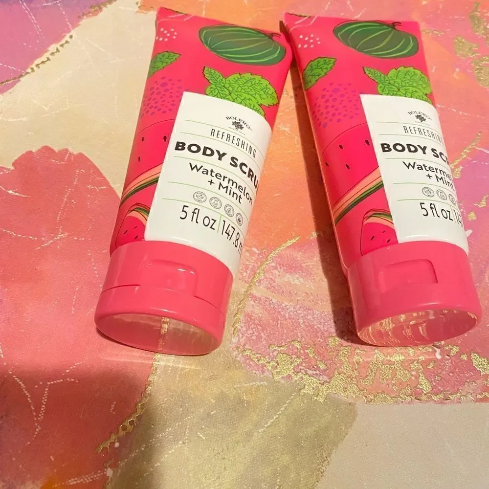 🛍️Bolero Beverly Hills pack of 2 Body scrub/watermelon + Mint Refreshing 5OZ🎀